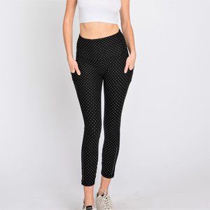 High-Quality Polka Dot Printed, Soft Leggings, Pocket Leggings, Yoga Pants